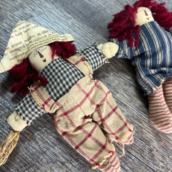 Rag Doll garland country primitive Raggedy Ann homespun - Picture 3 of 11